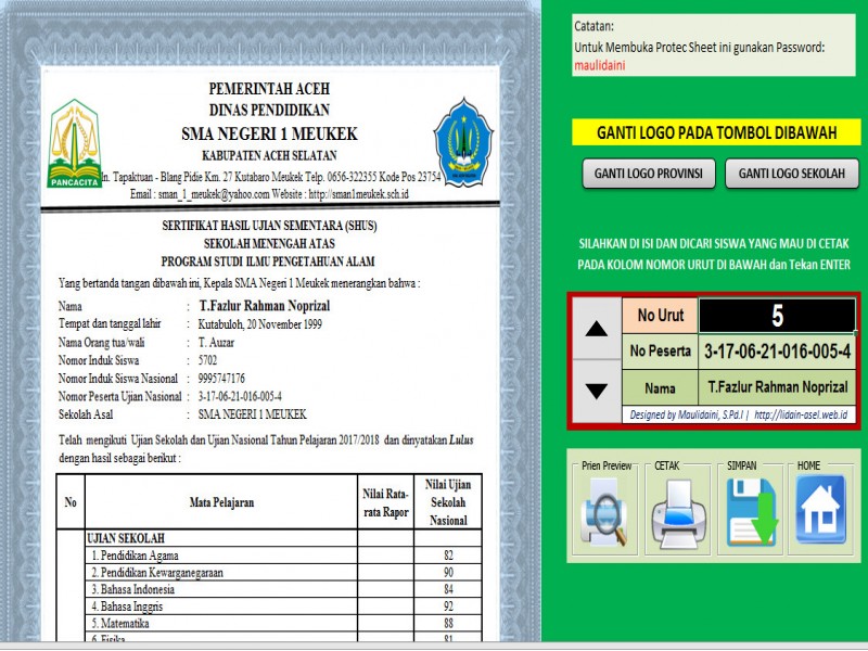 Download Cetak SKHUN Sementara untuk SMA, MA dan SMK